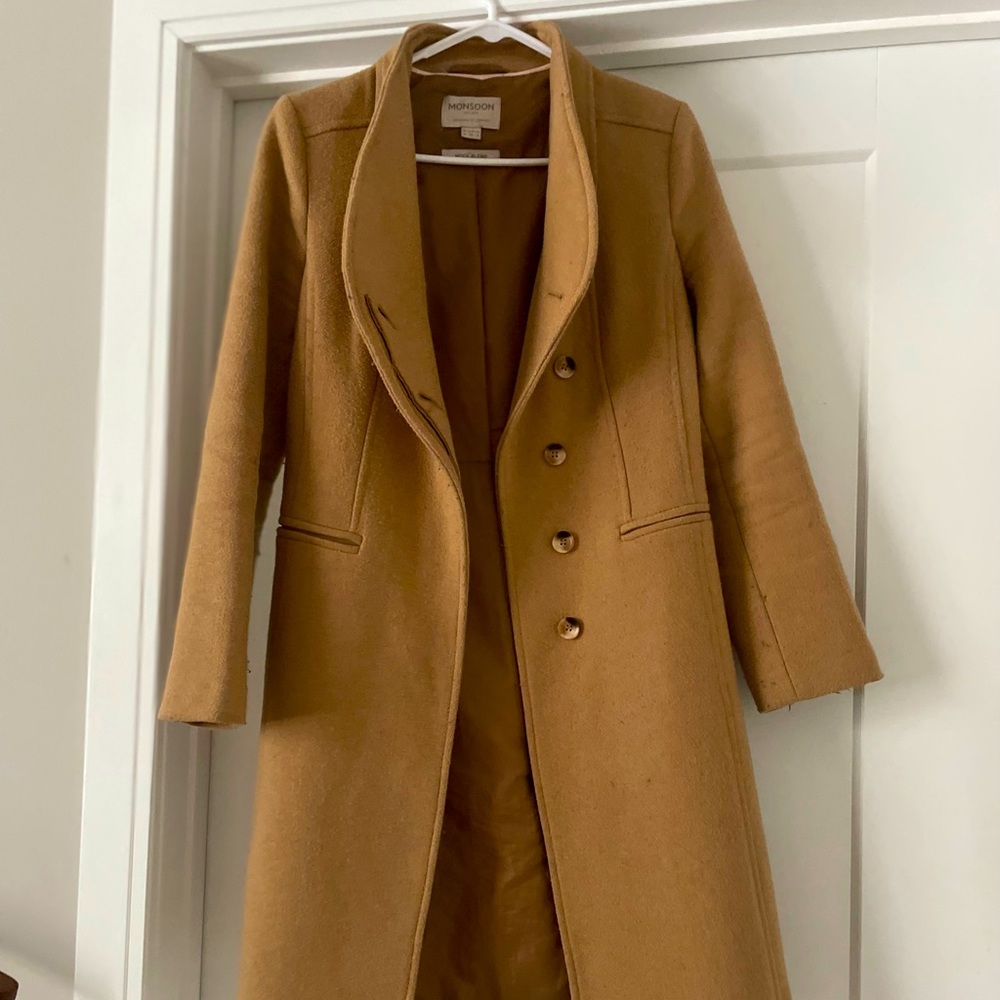 Monsoon camel coat